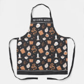 Kitchen Witch Mystic Boho Crystal Skull Halloween Schort (Voorkant)