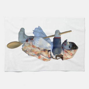 Kitchen Witch Riding Spoon Kitchen Towels Theedoek