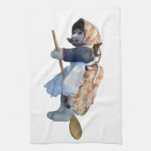 Kitchen Witch Riding Spoon Kitchen Towels Theedoek (Verticaal)