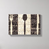 Kitchen Words Trio Canvas Afdruk (Voorkant)