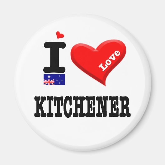 KITCHENER - Ik hou van Magneet (Voorkant)