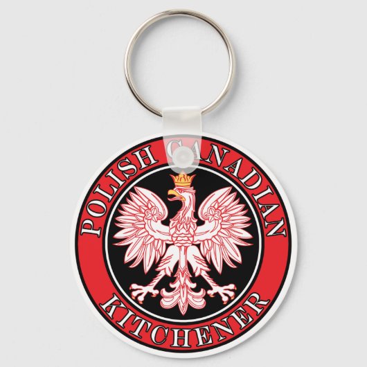 Kitchener Poolse Canadese Eagle Sleutelhanger (Voorkant)