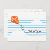 Kite Bedankt Briefkaart {Boy} (Voorkant / Achterkant)