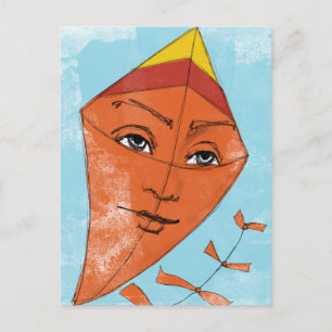 Kite Briefkaart - Fly A Kite Funny Weird