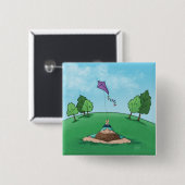 Kite Flying Button (Voorkant /achterkant)