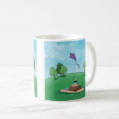 Kite Flying design Café Mug (Devant droit)