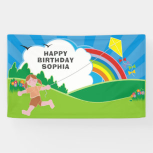 Kite Flying Kids Birthday Party Spandoek