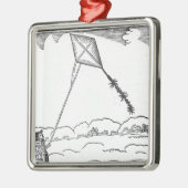 Kite Flying Metalen Ornament (Links)