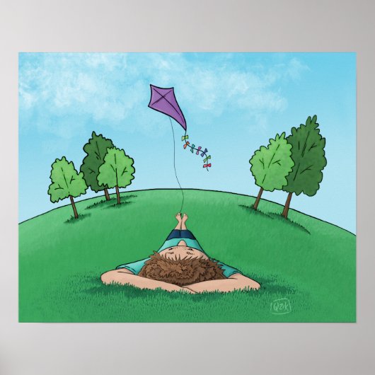 Kite Flying Poster (Voorkant)