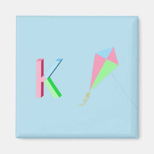 Kite Fridge Magnet Magneet (Voorkant)