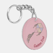 Kite Icon Pink Sleutelhanger (Voorkant Links)