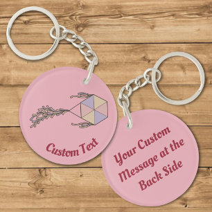 Kite Icon Pink Sleutelhanger