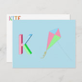 Kite Kaart (Voorkant / Achterkant)