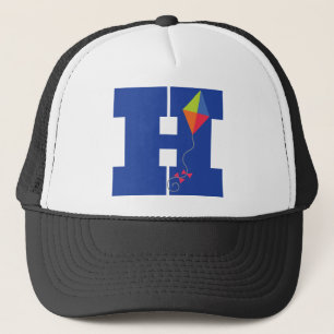 Kite Kind Monogram Letter H Alphabet Trucker Pet