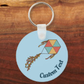 Kite Pictogram Light Blue Sleutelhanger (Voorkant)