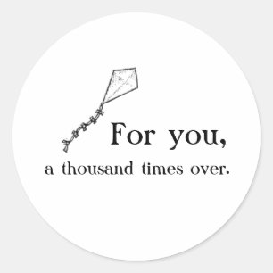 Kite Runner Ronde Sticker