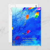 Kite Sky Briefkaart (Voorkant / Achterkant)