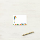 Kite Stripes gepersonaliseerd Post-IT Notitieblok Post-it® Notes (Op bureau)