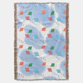 Kite Summer Doodles Pattern Deken (Voorkant Verticaal)