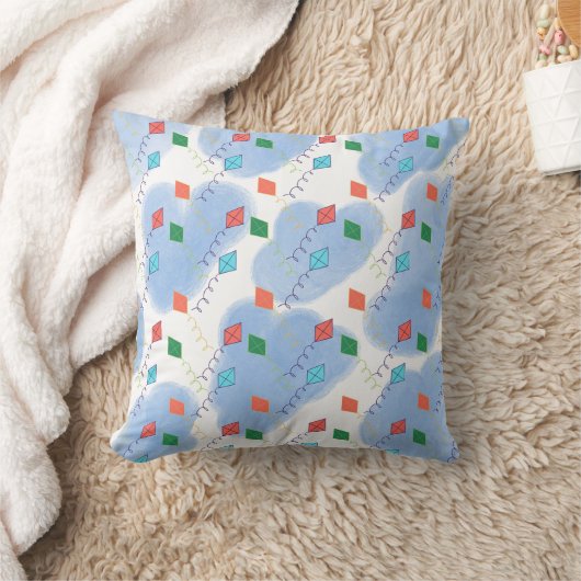 Kite Summer Doodles Pattern Kussen (Deken)