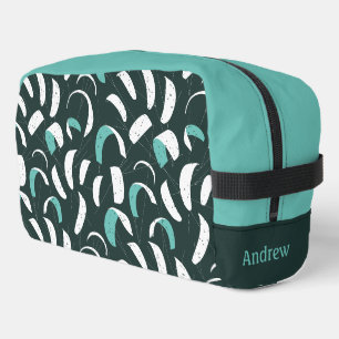 Kite Surfen Cool Blauw Persoonlijk Monogram Toilettasje