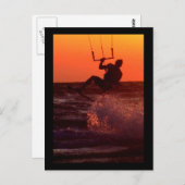Kite Surfer Briefkaart (Voorkant / Achterkant)