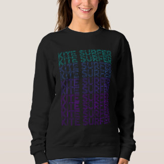 Kite Surfer Kite Surfing Retro Trui