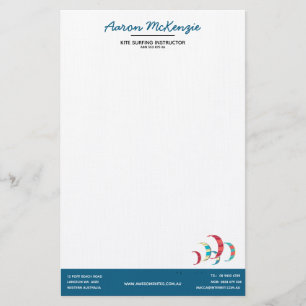 Kite Surfing Briefpapier