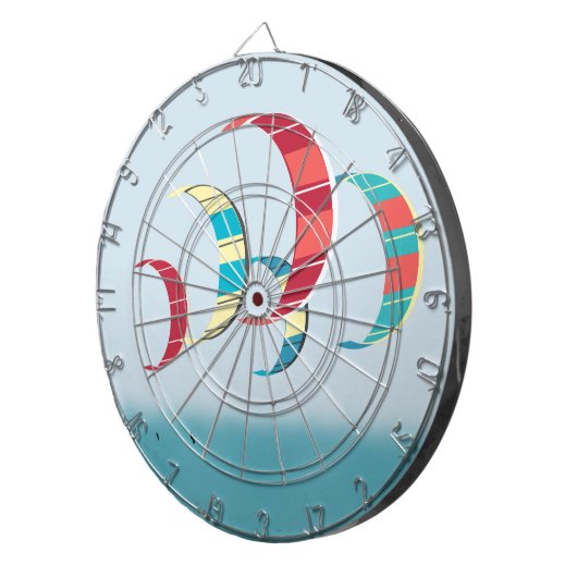 Kite Surfing Dartbord (Voorkant Rechts)