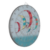 Kite Surfing Dartbord (Voorkant Links)