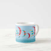 Kite Surfing Espresso Kop (Voorkant rechts)