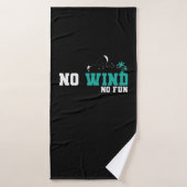 Kite Surfing no Wind no Fun Badhanddoek (Badhanddoek)