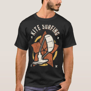 Kite Surfing Vintage Retro klassieke sport T-shirt