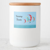 Kite Surfing Voedselcontainer Etiket (Voorkant)