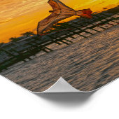 Kite vliegt op Key Largo Sunset Poster (Hoek)