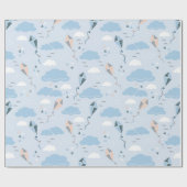 Kite Wrapping Paper - Speelse vliegers en wolken Cadeaupapier (Vlak)