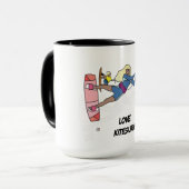 Kiteboard/kitesurf - Kite girl Mug (Devant gauche)