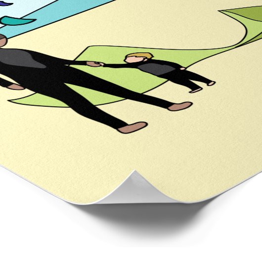 Kiteboard/kitesurf- Mon bébé Poster (Coin)