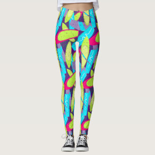 Kiteboarden Meisje Plezier Meerkleurige Kite Surf Leggings