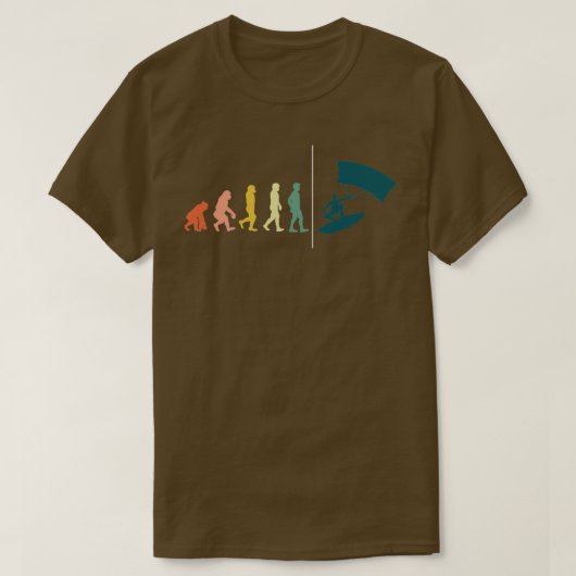 Kiteboarder Evolution Water Sports Gift Kiteboardi T-shirt (Design voorkant)