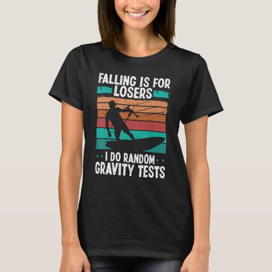 Kiteboarder  Random Grativity Tests Funny Kit T-shirt (Voorkant)