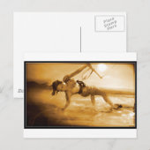 Kiteboarding Girl Briefkaart (Voorkant / Achterkant)