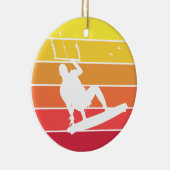 Kiteboarding Keramisch Ornament (Rechts)