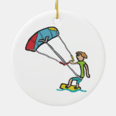 Kiteboarding Keramisch Ornament (Achterkant)