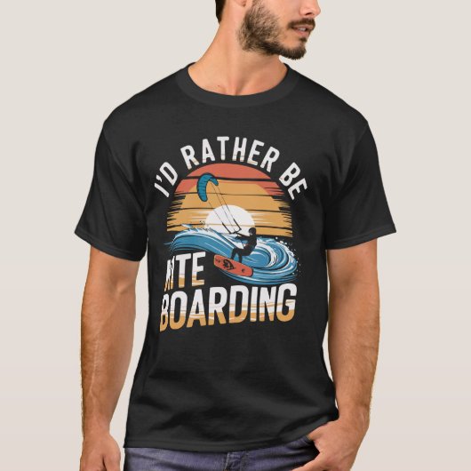 Kiteboarding Kitesurfer Kite Boarding Kitesurfing T-shirt (Voorkant)