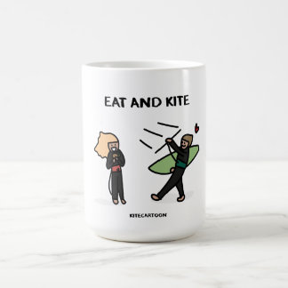 Kiteboarding/kitesurfing — Eat en Kite Koffiemok