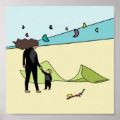 Kiteboarding/kitesurfing- Mijn baby Poster (Voorkant)