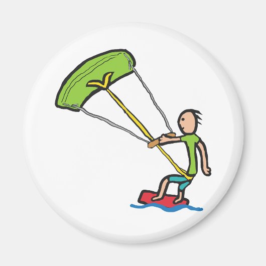 Kiteboarding Magneet (Voorkant)