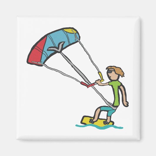 Kiteboarding Magneet (Voorkant)