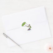 Kiteboarding Ronde Sticker (Envelop)